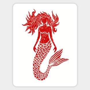 Print of mermaid Sticker